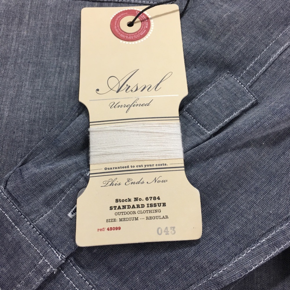 (SOLD) Arsnl - Men’s NWT Long Sleeved Button Down - Picture 6 of 6